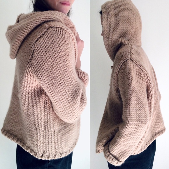Chunky knit 100% wool cardigan - Picture 7 of 16